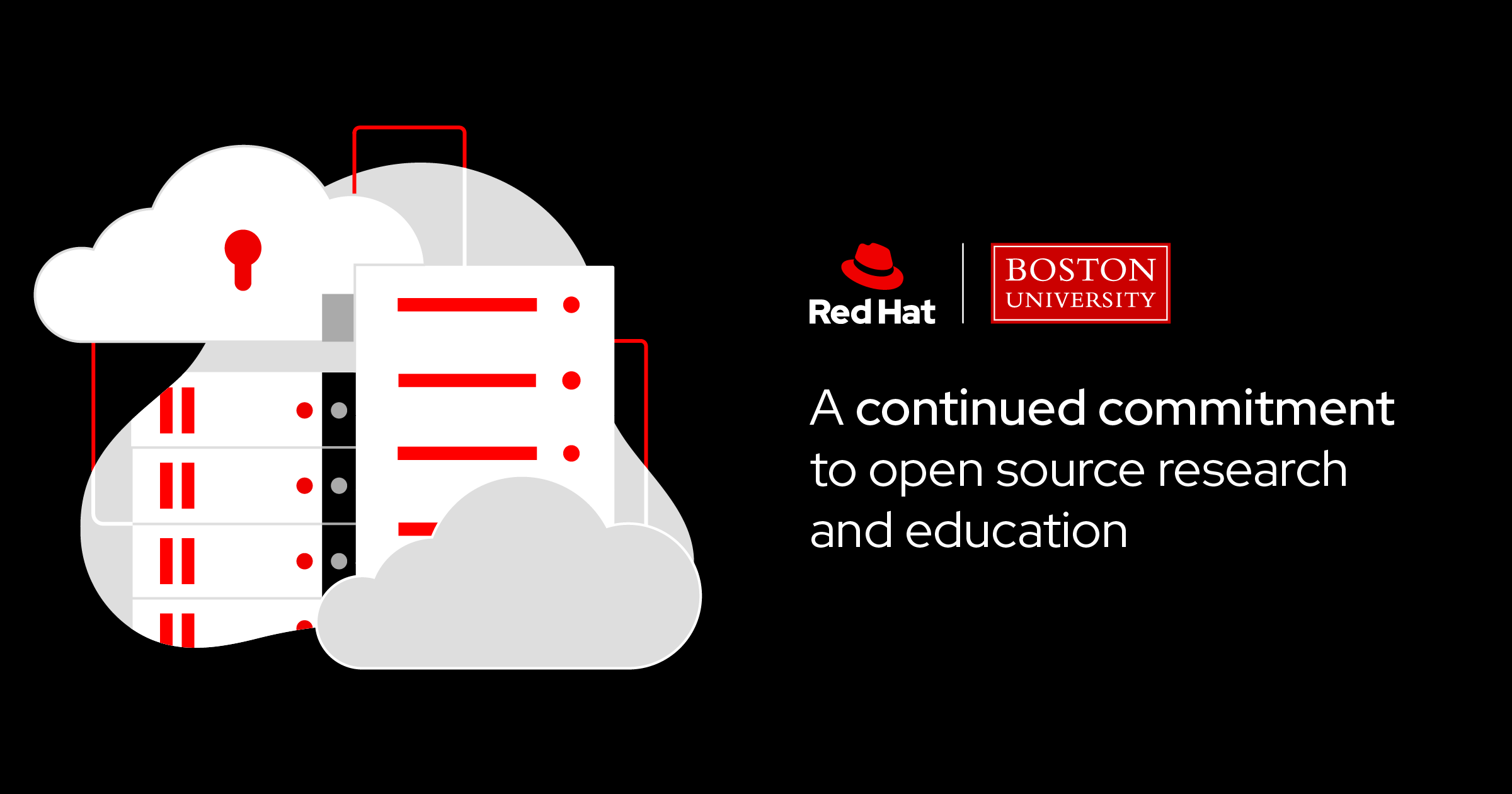 Red Hat Boston University partnership illustration