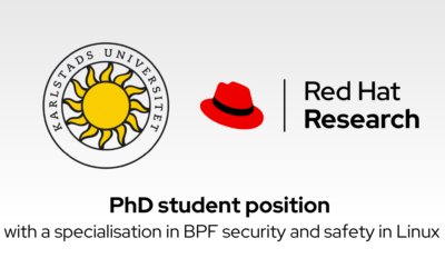 Karlstad University is looking for a doctoral student in Computer Science with a focus on BPF security and safety in Linux