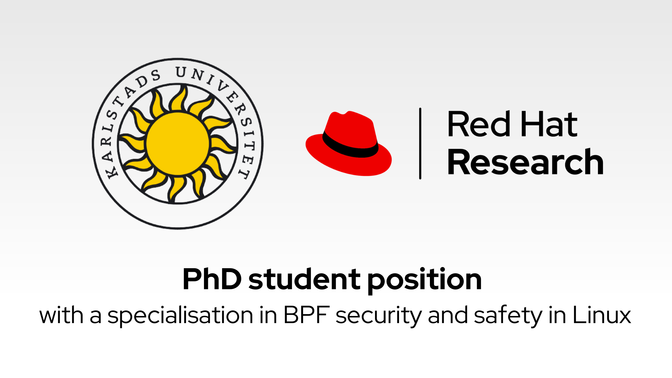 banner with Red Hat and Karlstad University logo