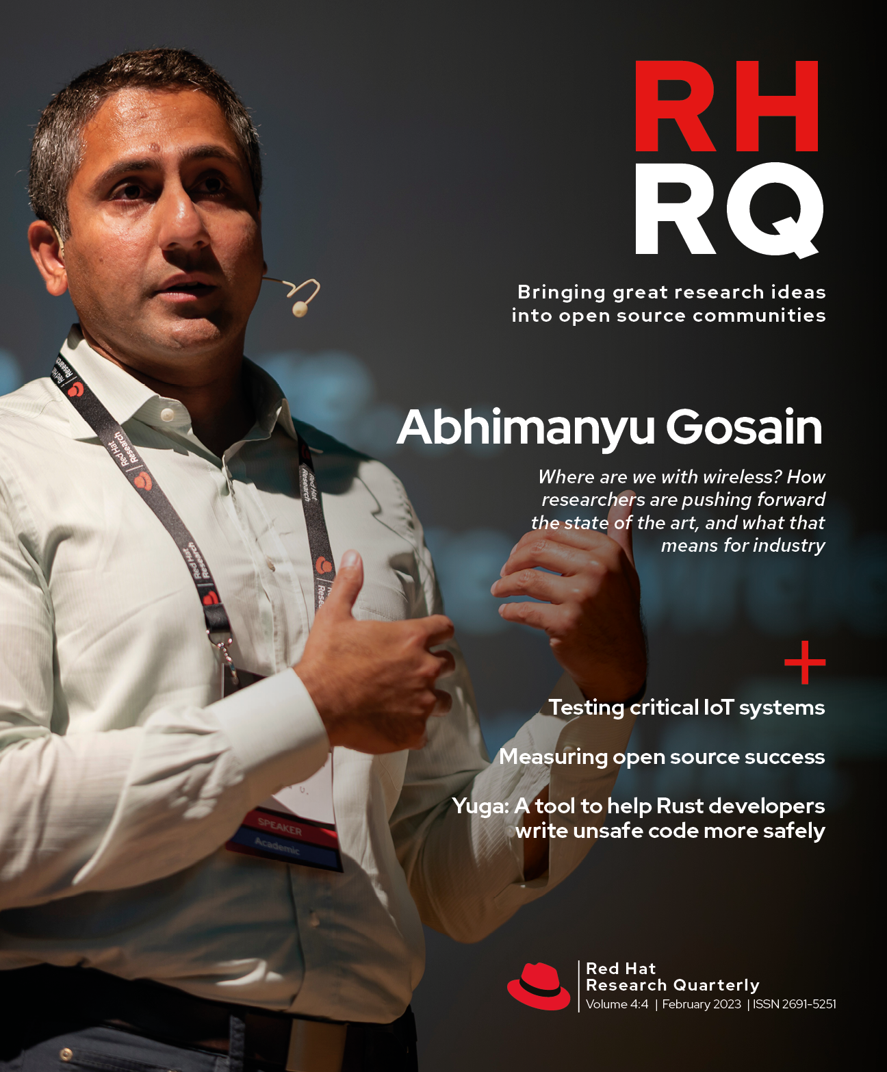 RHRQ Issue August 2022 cover with Tomas Cerny, professor at Baylor University